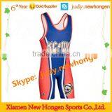 Wholesale Pink Women's Wrestling Singlet thumbnail-1