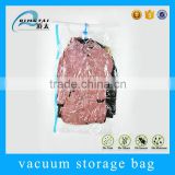 clear custom printed clothes storage hanging vacuum plastic bag