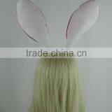 Red Satin Long Rabbit Ears Headdress Halloween Props Party Headwear thumbnail-5