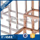 Glossy and Golden Stainless Steel Window Display Frames for High Quality