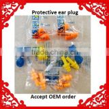 Factory direct sale in-ear comfortable silicone swimming ear plug with string,wholesale price protect ear plug