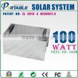 Factory Sale High Quality Off Grid 100w Mini Portable Home Solar Systems thumbnail-1