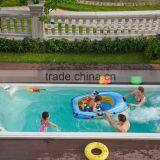 Hot Sell Freestanding Acrylic Large Outdoor Spa Swimming Pool Hot Tub Combo thumbnail-1