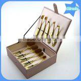 Top Quality Gift Box 10pcs Custom Makeup Brush Private Label BB Cream Toothbrush Make up Brushes Rainbow Oval Makeup Brush Set thumbnail-5