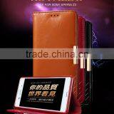 KALAIDENG Royale II Series Genuine Leather Case Magnetic Cover for Sony Xperia Z3