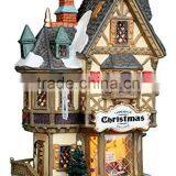 Customzied Color Glazed Painted Decorative Porcelain Christmas Villages thumbnail-1