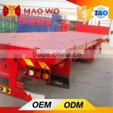 China Export Tri-axle 60 Ton 40 ft Container Flatbed Trailer for Cheapest Price thumbnail-3