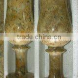 MARBLE WINE GLASSES GOBLETS thumbnail-3