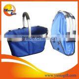 Foldable Carry Picnic Basket With Aluminum Frame