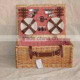 Linyi Cheap Wicker Picnic Basket for 4 Person Hotsale Wicker Empty Picnic Baskets thumbnail-2
