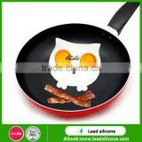 Factory Wholesale Food Grade Owl Shape Silicone Fried Egg Mold, Non-stick Silicone Egg Rings thumbnail-2