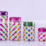 4pcs Round Glass Jar With Handdrawing thumbnail-2