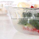 Apple Design Set 5 Engraving Large Cleat Decorative Glass Salad Bowls thumbnail-4