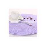 Round Tablemat Made of Cotton, Clear Placemats
