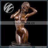 Modern Brass Life Size Naked Sculpture thumbnail-1