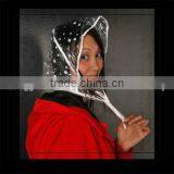 ISO9001-2008 Degradable LDPE Plastic Rain Hat thumbnail-1