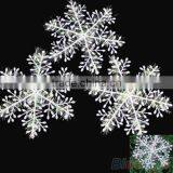 Cheap 3pcs 11 15 18 22cm Plastic New Classic White Snowflake Ornaments Christmas Holiday Party Home Decoration thumbnail-4