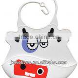 Waterproof Silicone Baby Bibs With Crumb Catcher With Animal Shape Bib thumbnail-3