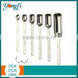 Salad Servers Measuring Spoons for Measuring Dry and Liquid Ingredients Metal Stainless Steel Kitchen Measuring Tools thumbnail-3