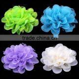 Chiffon and Lace Flower Clip for Kids Hair Accessories for Baby Girl thumbnail-1