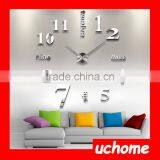 UCHOME Modern Home Decoration 3D DIY Sticker Wall Clock thumbnail-6