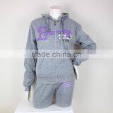 New Design Women Custom Casual Sports Wear Custom Embroidered Trakcsuit thumbnail-2
