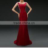 Women Elegant Sleeveless Beaded Floor-length Maxi Evening Party Dress thumbnail-5