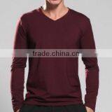 Promotional Custom Printing Unisex T Shirts/Male V Thin Mercerized Cotton Shirt Collar thumbnail-2