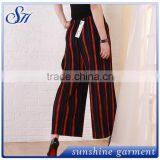 Cotton Prints Leggings Wholesale Stripes Loose Leggings For Women 2017 thumbnail-1