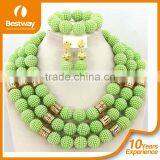 2015 New Arrival Africa Beads Jewelry Sets Including Necklace,bracelet,ring,earings Wholesales African Coral Beads Jewelry Set thumbnail-3