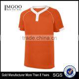 100% Polyester Propelit Micromesh Wicking Knit Contrast Color Two Button Placket Jersey Customize Man Running Quick Dry Breath thumbnail-1