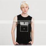 Casual Comfort Soft Black Jersey Vest