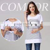 Wholesale Cotton Maternity Clothing Pregnant Mother Outdoor Tops thumbnail-6