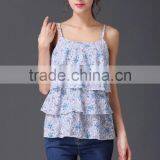 Floral Summer Cotton Maternity Chemise Breastfeeding Vest Nursing Tanks thumbnail-5