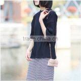 2017 Take the T-shirt Women Loose Simple Pure Color Casual With Short Sleeves thumbnail-2