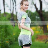 Zm10725a New Women Yoga Wear Running Workout Clothes Two-piece Outfit Shorts Fitness Yoga Wear thumbnail-4