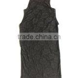 Lace Front Sleeveless Long High Neck Tank Top Camisole thumbnail-1