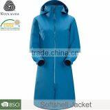 OEM Service Custom Long Jacket,woman Softshell Jacket Windproof Wholesale thumbnail-1