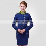 Custom Factory Wholesale New Fashion Outfit Stewardess Costume, Flight Attendant Uniforms thumbnail-2