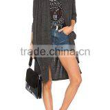 2017 Latest Plus Size Long Sleeve Knee Length Wholesale Knitted Women Long Cadigan Sweater thumbnail-4