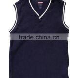 England Style V Neck Sweater Vest Unifrom Sleeveless Sweater thumbnail-2