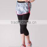Ladies Outdoor Wear Slim Fit Fake Two-piece 3/4 Quick-dry Running/yoga Sports Pants thumbnail-1