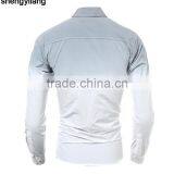 Custom Men's Gradient Tie Dye Printing Long Sleeves Dress Shirts in Guangzhou thumbnail-3