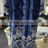 Soft Floral Print Fashion Cutting Knitted Womens Plus Size Blouse 2017 thumbnail-2