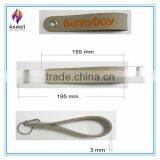 Print Wristlet Fabric/Felt Lanyard Key Chain for Customers thumbnail-2