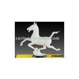 White Porcelain Horse on Swallow ( Porcelain Horse , Artwork ) thumbnail-1