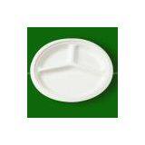 10 Inch Three Compartments Paper Plate thumbnail-1