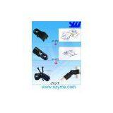 Black Electrophoresis Pipe Rack Metal Joint Bracket for Plastic Coated Pipe Rack JY-6 thumbnail-2