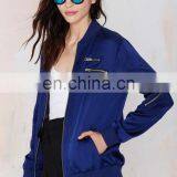 Latest Fashion Woman Jacket Custom Bomber Jacket for Women Wholesale thumbnail-3