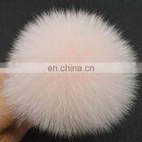 Wonderful Full Round Real Fox Fur Made Dyed Wholesale Pom Pom Fur